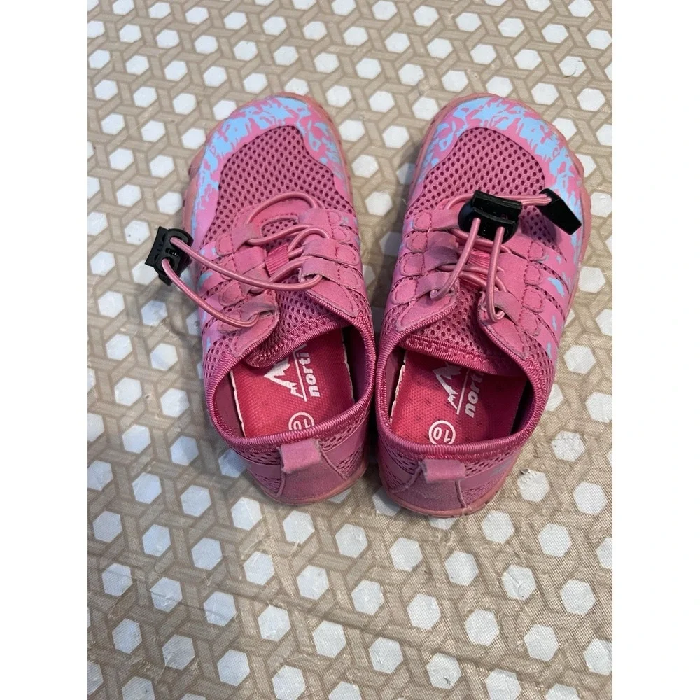 NORTIV 8 Girls Kids Water Shoes Swim Diving Surf Aqua‎ Size 10